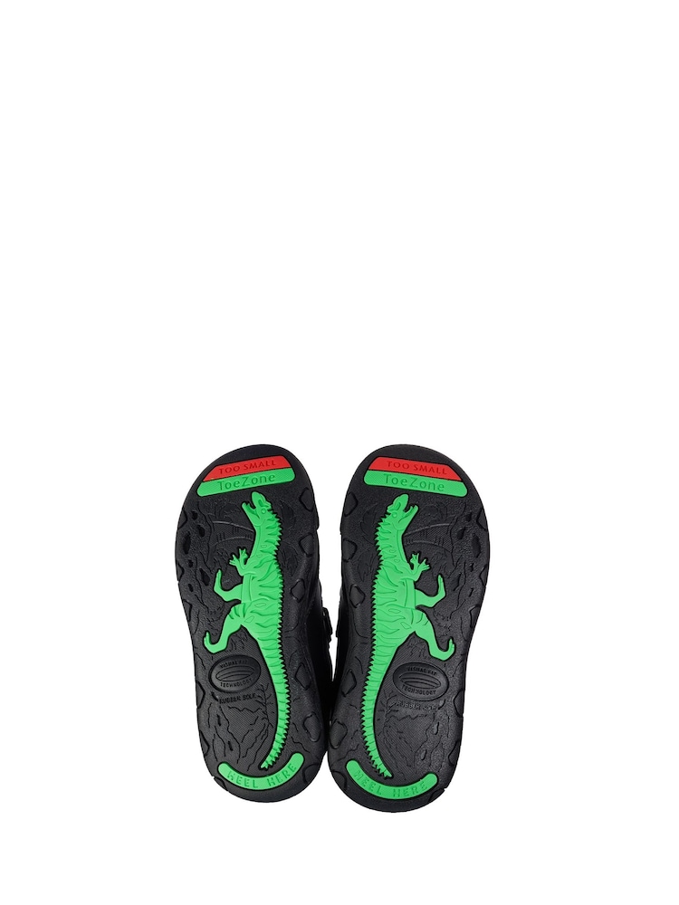 Toezone Jay Dinosaur Ortholite Black Shoes - Image 5 of 11