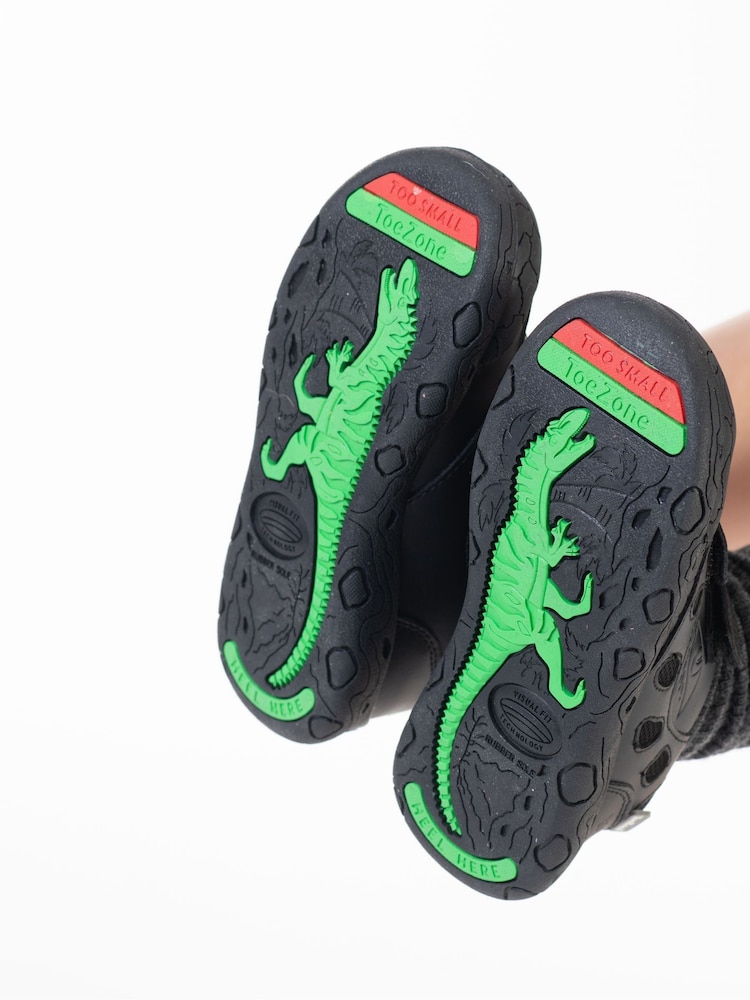 Toezone Jay Dinosaur Ortholite Black Shoes - Image 8 of 11