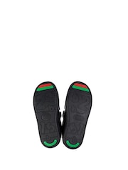 Toezone Gina Black Patent Brogue Rip Tape Fastening School Shoes - Image 5 of 9