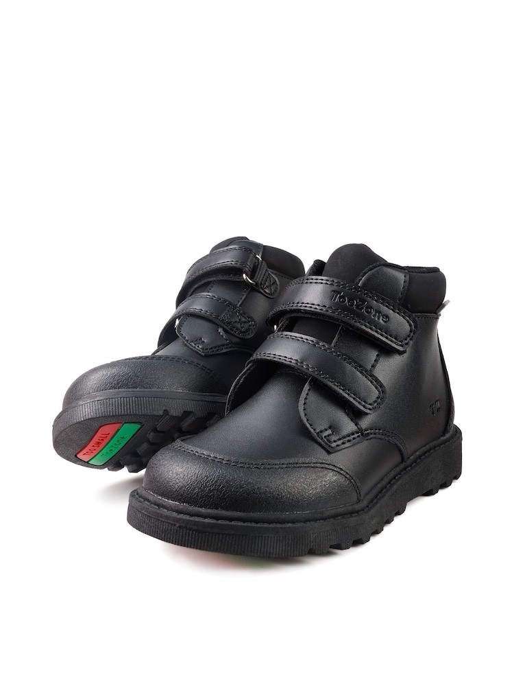 Toezone Felix Black Rip Tape Fastening Boots - Image 2 of 6