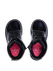 Toezone Black Emily Side Zip Patent Boots - Image 2 of 6
