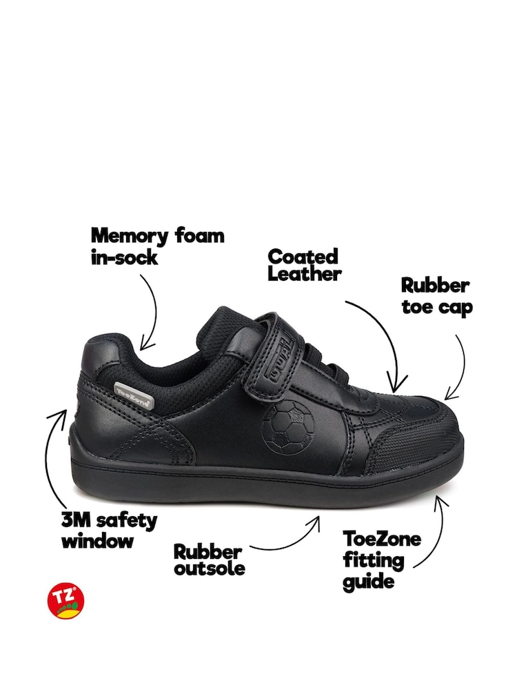 Toezone Blake Black Football Novelty Shoes - Image 7 of 7