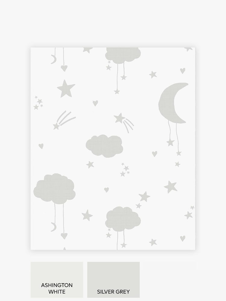 Grey Moon & Stars Paste The Wall - Image 3 of 3