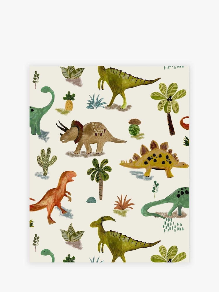 Natural Dinosaur & Friends A4 Wallpaper Sample - Image 2 of 3