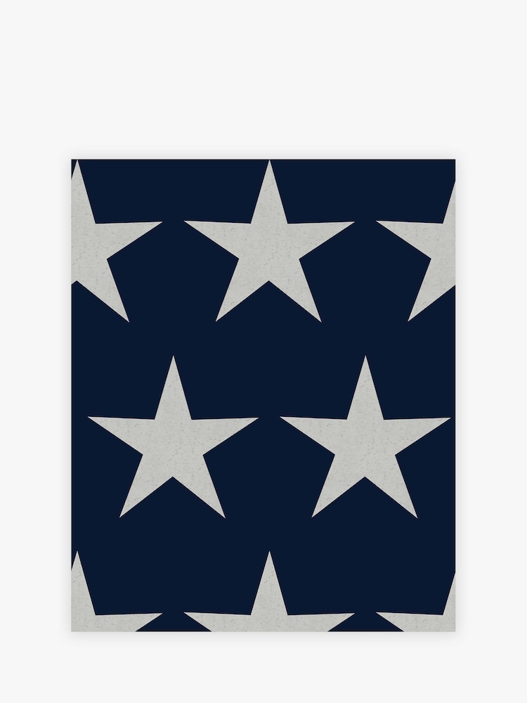 Navy Blue Stars Wallpaper Sample Paste The Wall - Image 2 of 3 Navy Blue Stars Wallpaper Sample Paste The Wall - Image 2 of 3