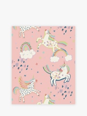 Pink Party Unicorn Paste The Wall A4 Wallpaper Sample - Image 2 of 3