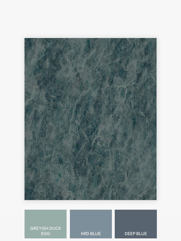 Blue Next Marble Effect A4 Wallpaper Sample - Image 3 of 3