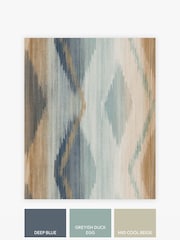 Orange Abstract Ikat A4 Wallpaper Sample - Image 3 of 3