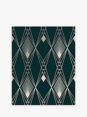 Blue Deco Geometric A4 Wallpaper Sample - Image 2 of 3