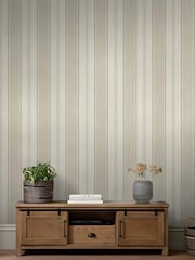 Natural Bold Country Stripe A4 Wallpaper Sample - Image 1 of 3