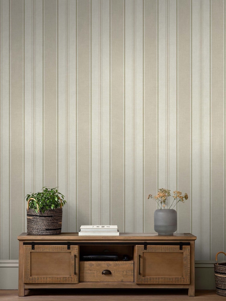 Natural Bold Country Stripe A4 Wallpaper Sample - Image 1 of 3 Natural Bold Country Stripe A4 Wallpaper Sample - Image 1 of 3