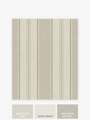 Natural Bold Country Stripe A4 Wallpaper Sample - Image 3 of 3