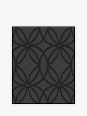 Charcoal Geometric Luxe A4 Wallpaper Sample - Image 2 of 3