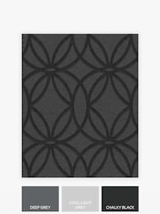Charcoal Geometric Luxe A4 Wallpaper Sample - Image 3 of 3