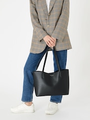 Accessorize Black Leo Tote Bag - Image 1 of 3