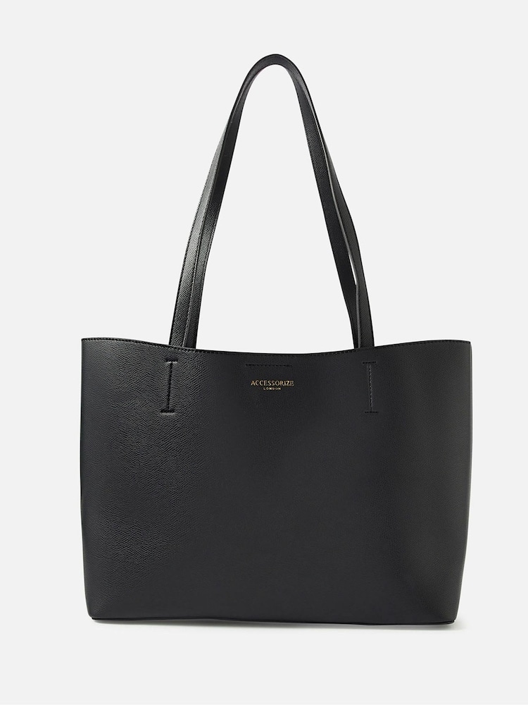Accessorize Black Leo Tote Bag - Image 2 of 3