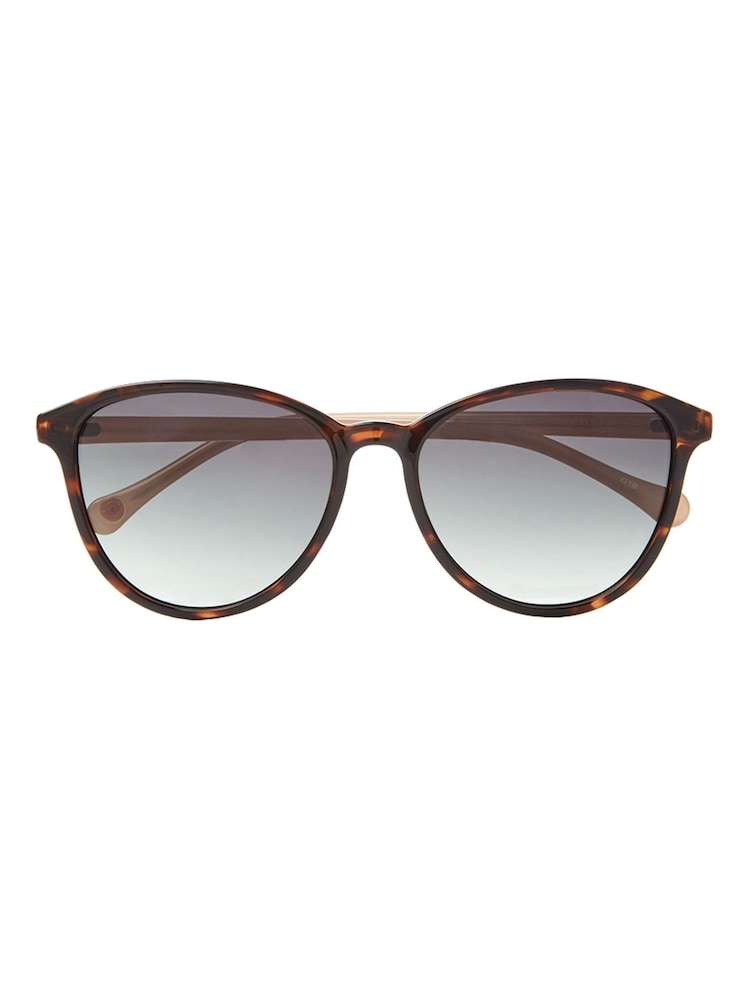 Ted Baker Tortoiseshell Brown Classic Round Eye Sunglasses - Image 1 of 5