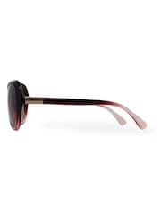Ted Baker Gradient Wine Red Blair Fade Sunglasses - Image 3 of 5