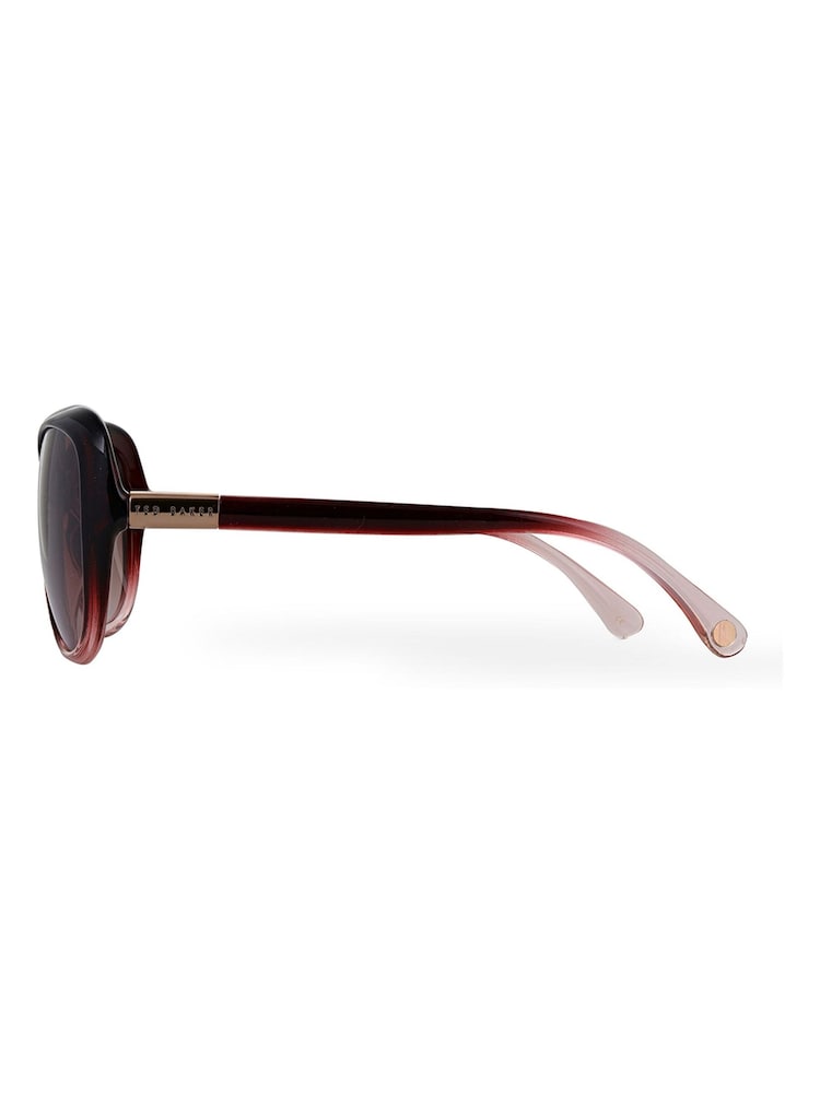 Ted Baker Gradient Wine Red Blair Fade Sunglasses - Image 3 of 5