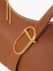 Jasper Conran London Beatrix Scoop Leather Cross-Body Bag - Image 5 of 5