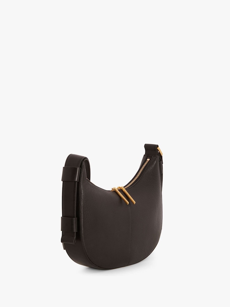 Jasper Conran London Beatrix Scoop Leather Cross-Body Bag - Image 2 of 5