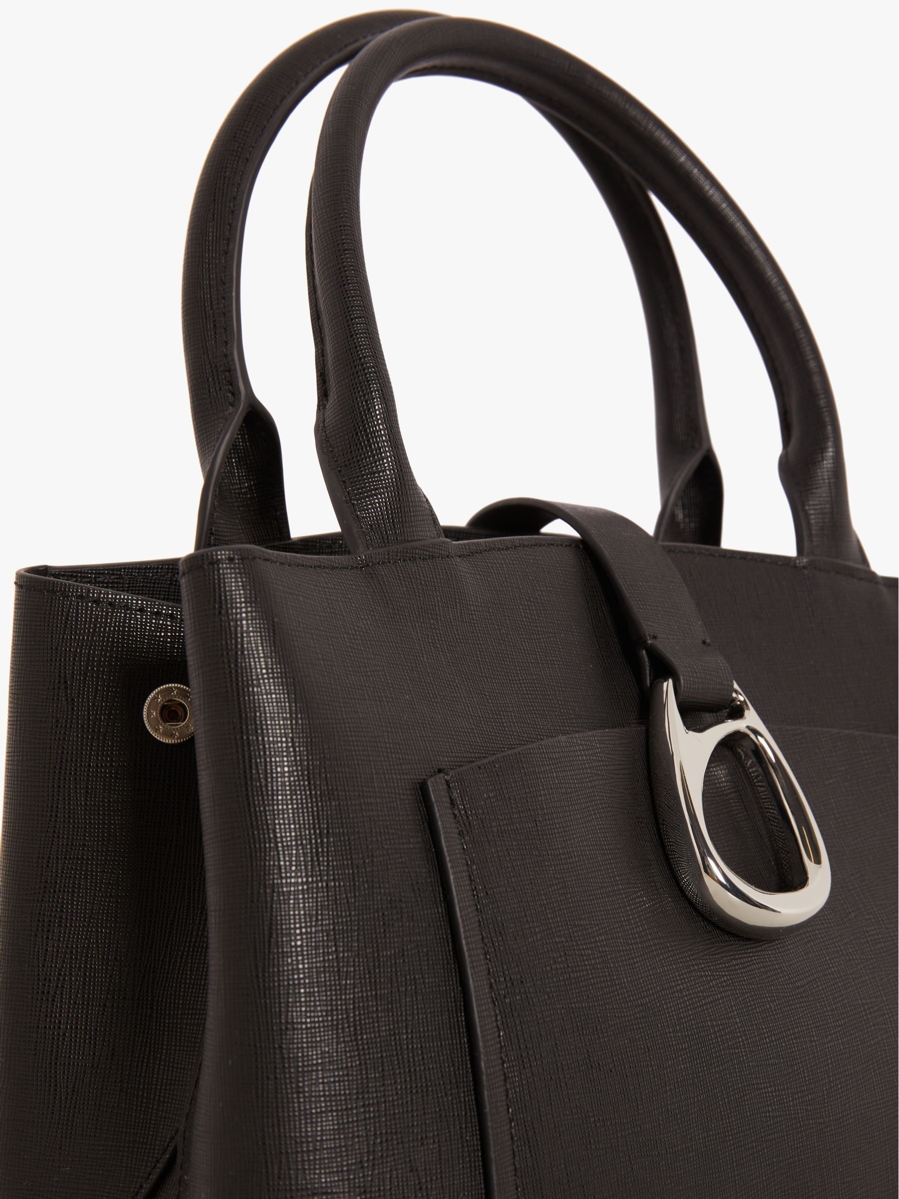 Womens Jasper Conran London Bee Leather Mini Tote Bag Black