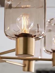 Smoke Grey Jensen 6 Light Flush Ceiling Light - Image 3 of 7