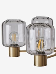 Smoke Grey Jensen 6 Light Flush Ceiling Light - Image 7 of 7