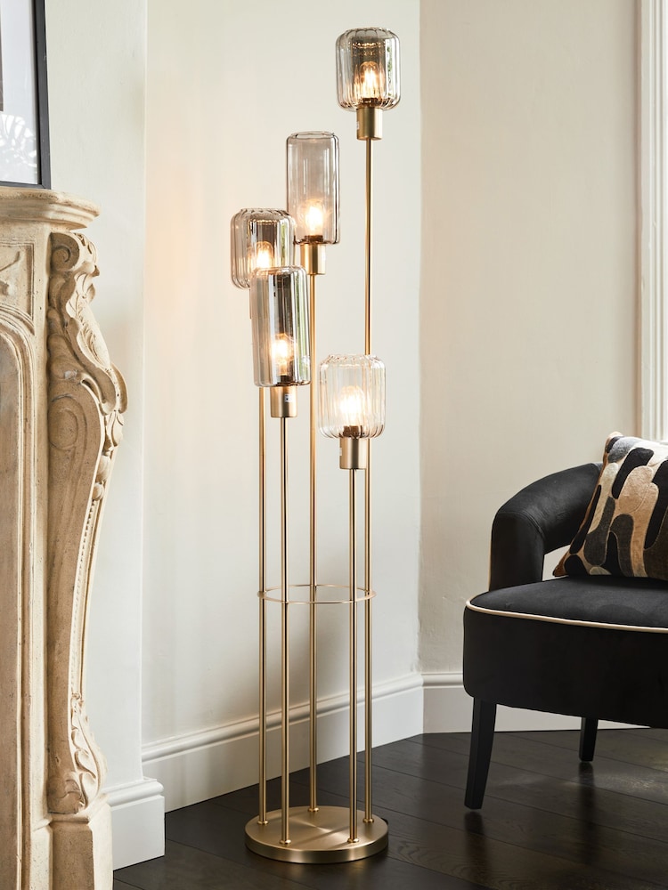 Smoke Grey Jensen 5 Light Floor Lamp - Image 1 of 5