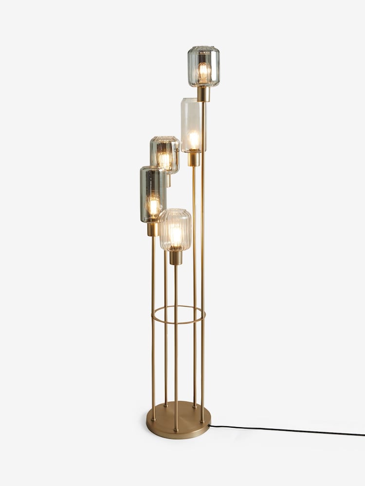 Smoke Grey Jensen 5 Light Floor Lamp - Image 5 of 5