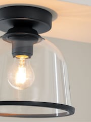 Black Gloucester 1 Light Flush Ceiling Light - Image 3 of 5
