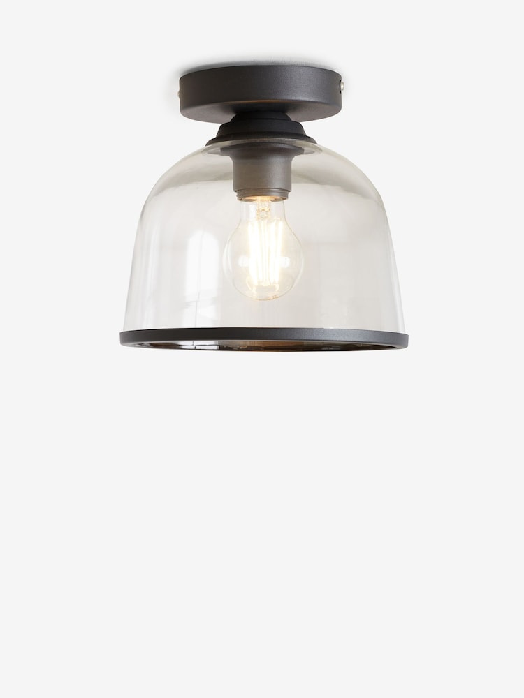 Black Gloucester 1 Light Flush Ceiling Light - Image 5 of 5