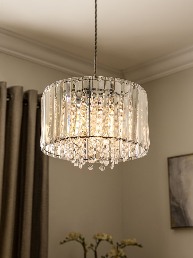 Clear Astor Easy Fit Shade Ceiling Light - Image 1 of 7