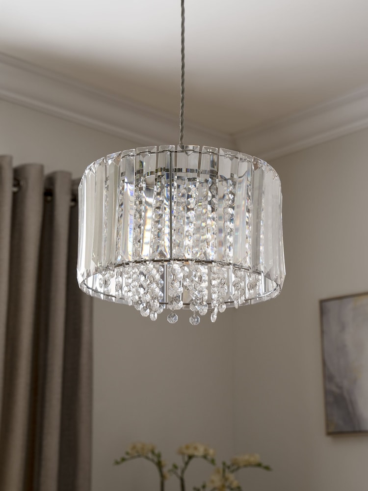 Clear Astor Easy Fit Shade Ceiling Light - Image 2 of 7