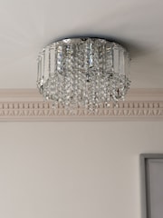 Clear Astor 3 Light Flush Ceiling Light - Image 2 of 7
