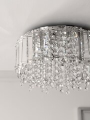 Clear Astor 3 Light Flush Ceiling Light - Image 4 of 7