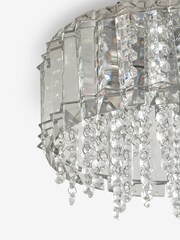 Clear Astor 3 Light Flush Ceiling Light - Image 5 of 7