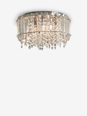 Clear Astor 3 Light Flush Ceiling Light - Image 6 of 7