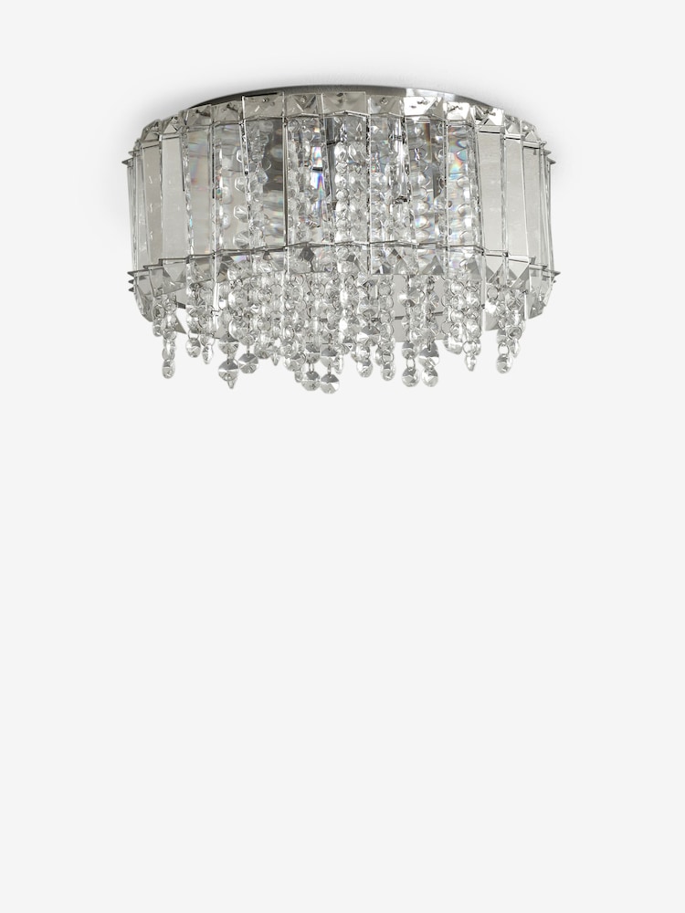 Clear Astor 3 Light Flush Ceiling Light - Image 7 of 7