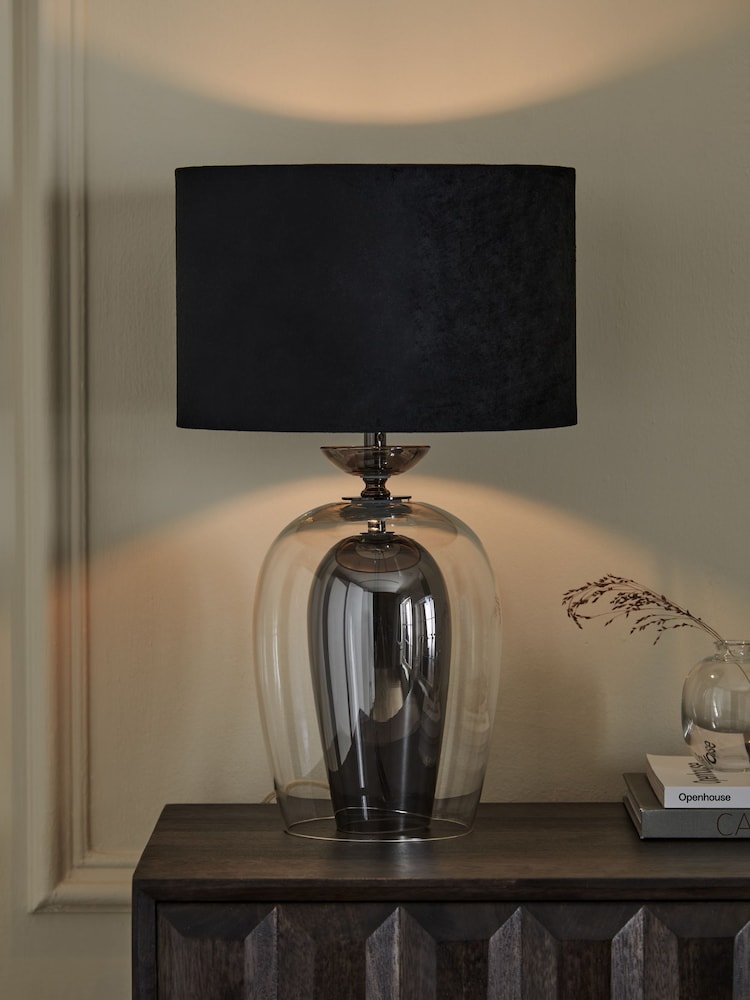 Smoke Grey Rosella Table Lamp - Image 1 of 7