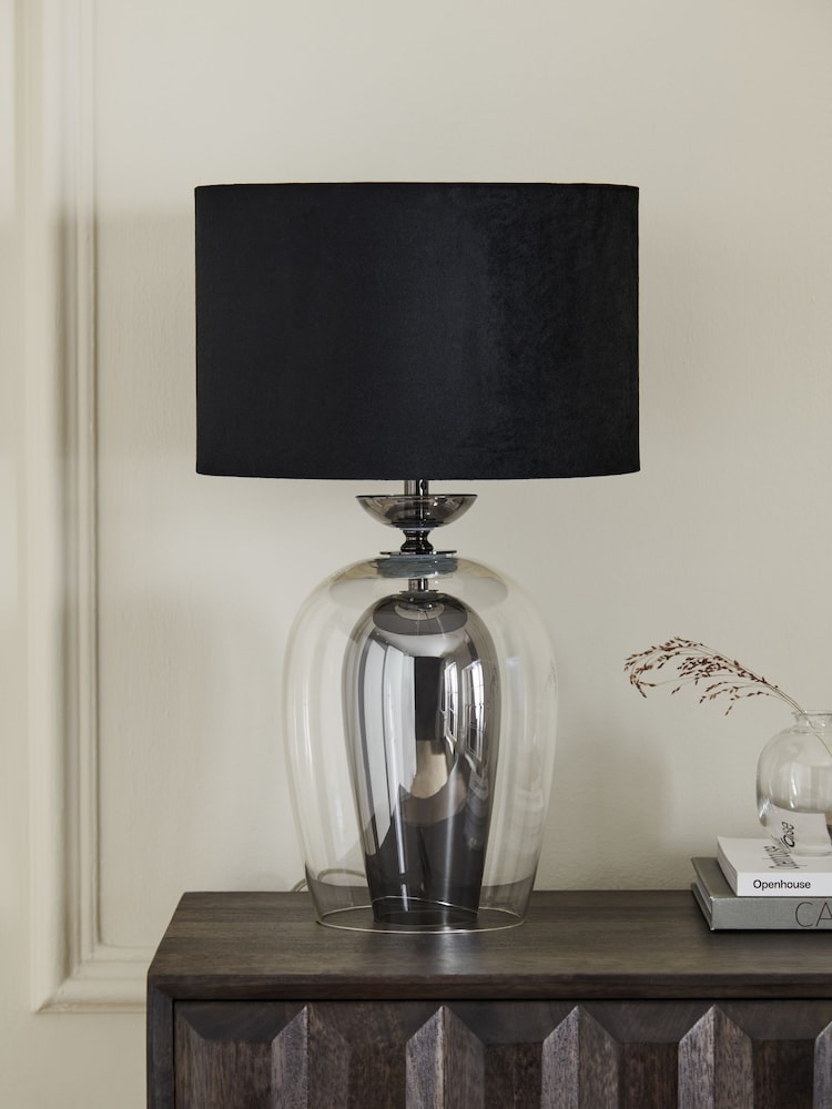 Smoke Grey Rosella Table Lamp - Image 2 of 7