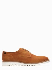 Base London Coby Brown Suede Lace Up Shoes - Image 1 of 6