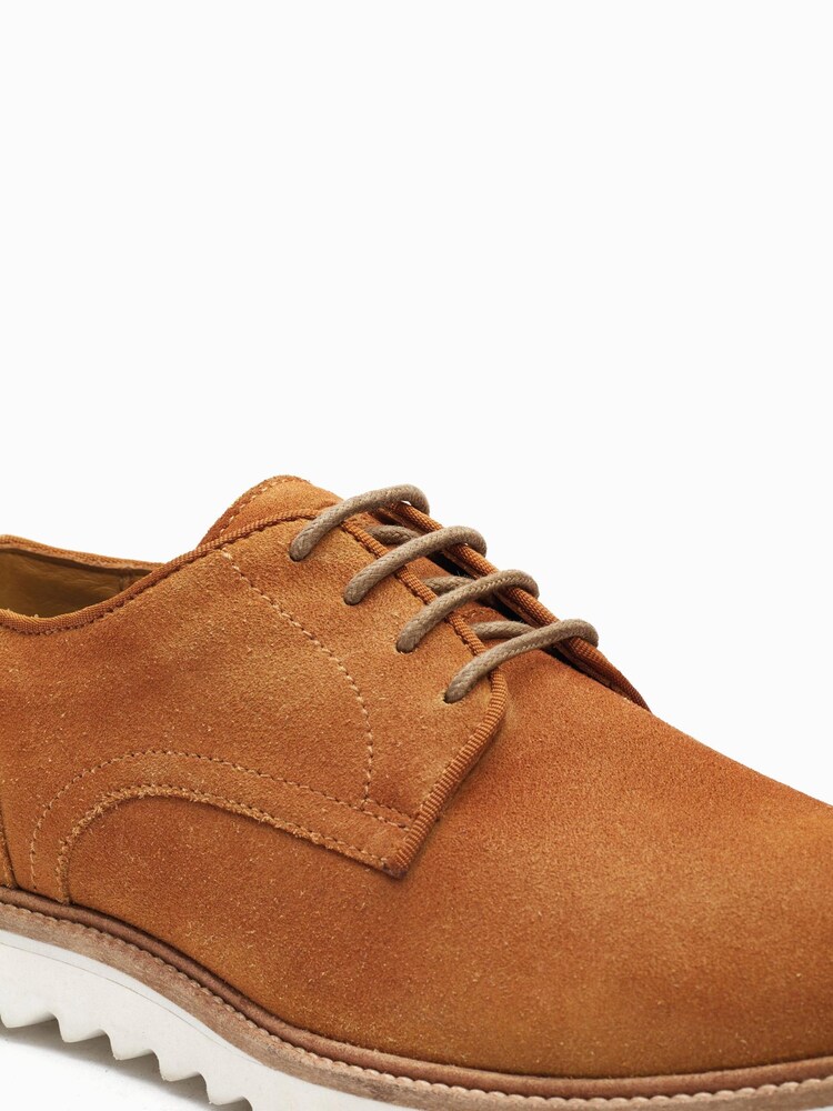 Base London Coby Brown Suede Lace Up Shoes - Image 6 of 6