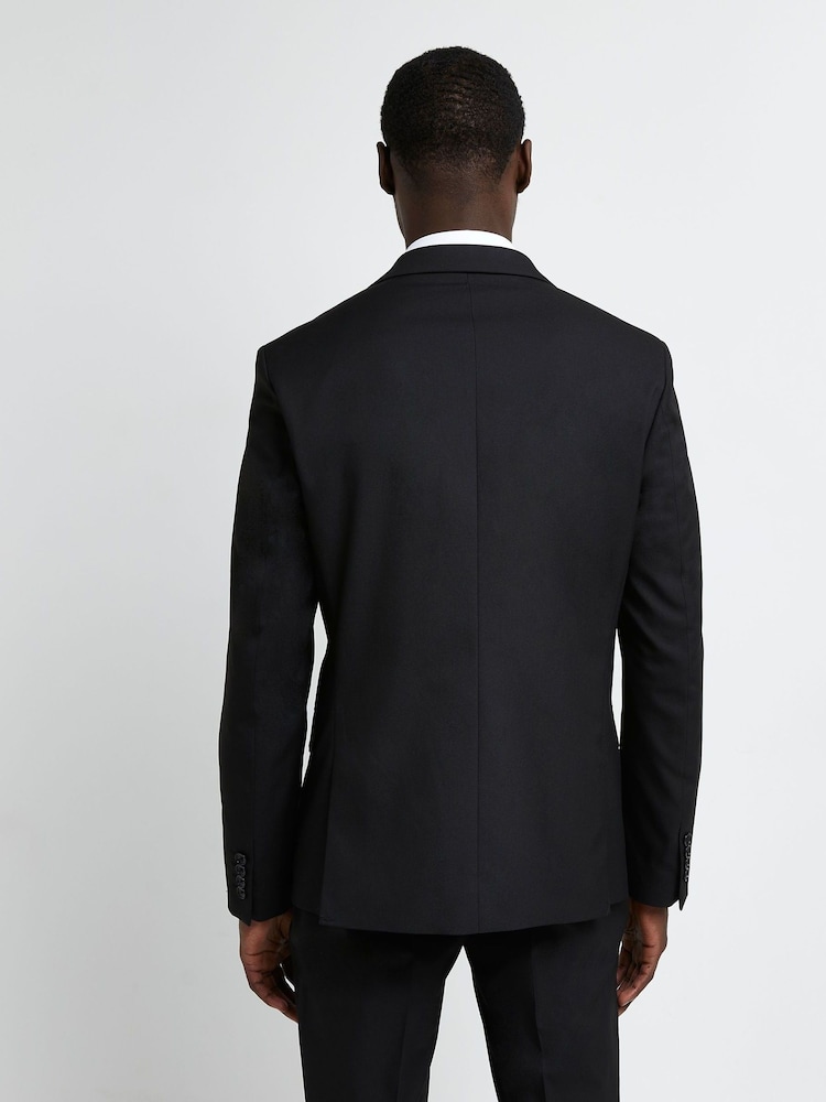 أسود داكن - بدلة تويل سكيني من River Island: السترة - صورة 17 من 17