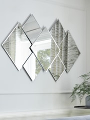 Clear Dakota Diamond Statement Wall Mirror - Image 2 of 5
