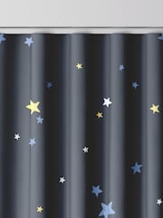 Laura Ashley Midnight Blue Kids Painterly Stars Made To Measure Curtains - Image 8 of 9