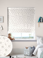 Laura Ashley Linen Natural Kids Ahoy Alphabet Made To Measure Roman Blind - Image 1 of 7