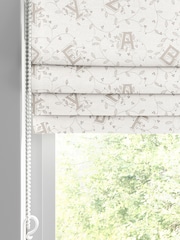 Laura Ashley Linen Natural Kids Ahoy Alphabet Made To Measure Roman Blind - Image 2 of 7