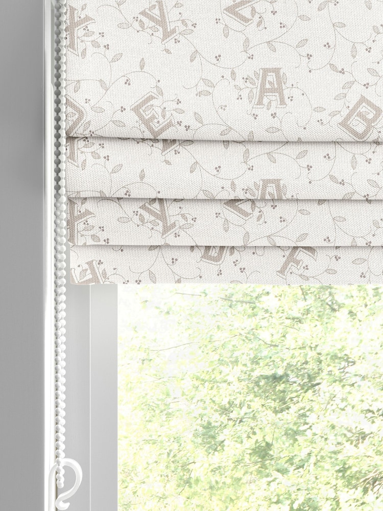 Laura Ashley Linen Natural Kids Ahoy Alphabet Made To Measure Roman Blind - Image 2 of 7