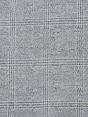 Grey Skinny Fit Flannel Suit Jacket - Image 13 of 13